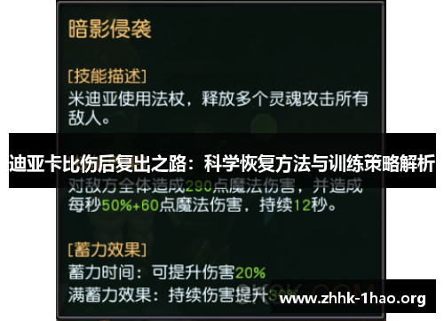 迪亚卡比伤后复出之路：科学恢复方法与训练策略解析